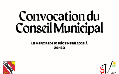Convocation du Conseil Municipal