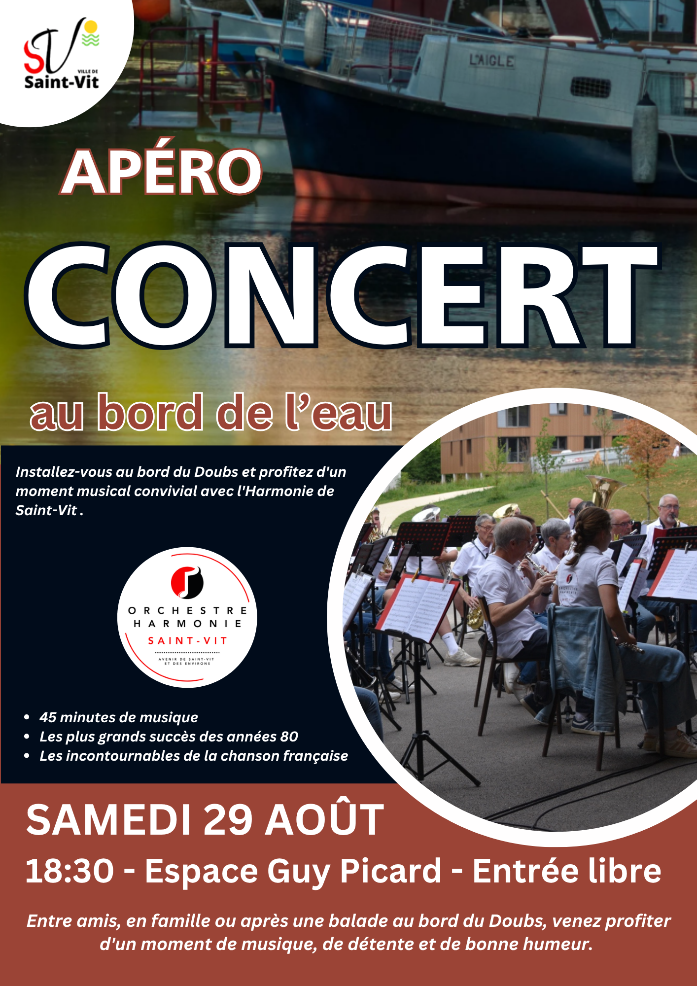 flyer apéro concert HSV Espace GUY PICARD_