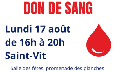 Don du Sang 17 août