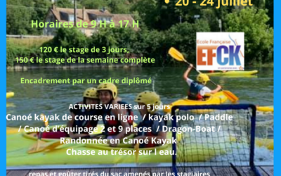 Stage canoë-kayak