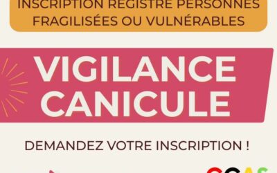 Registre vigilance canicule