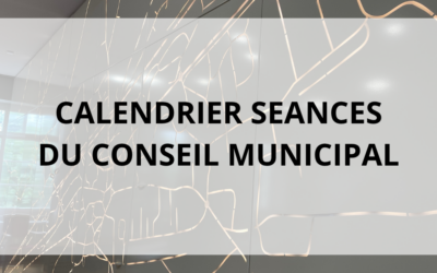 Calendrier des séances conseil municipal